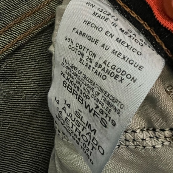 Wrangler Boy's Jeans Five Star Boot Fit Flex Size 14 Blue Slim Husky –New w/Tags - Picture 12 of 13